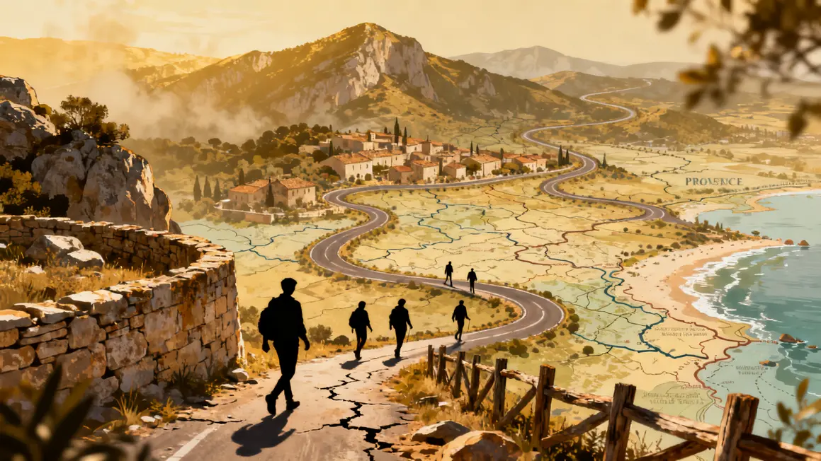 Carte erreurs planification voyage Provence
