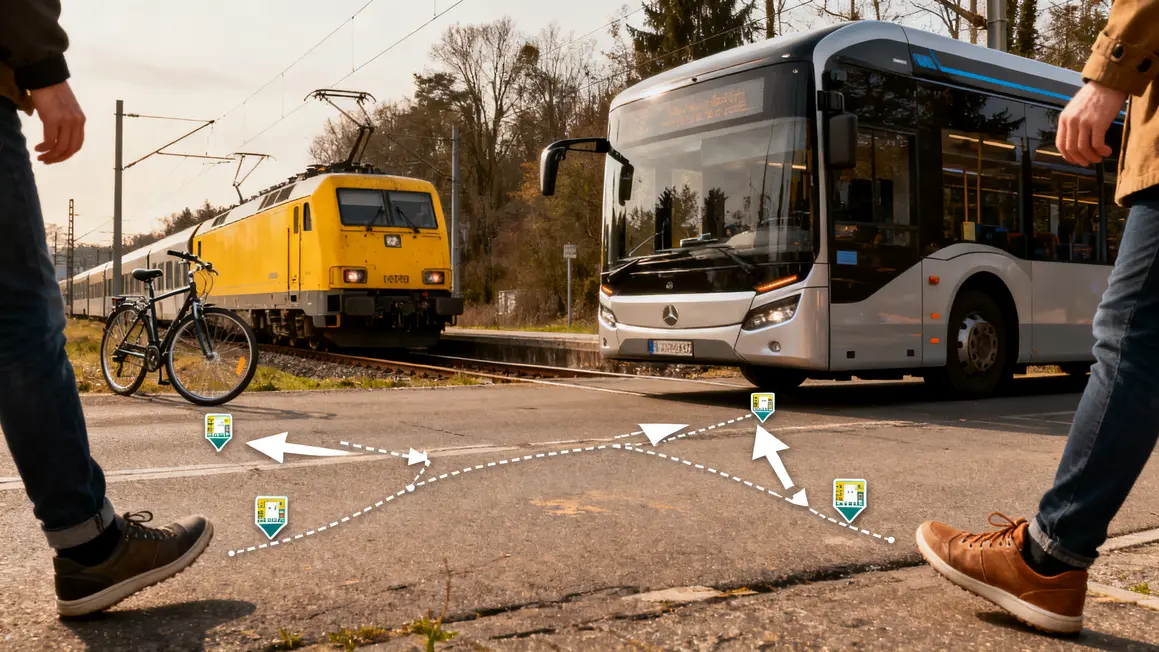 Train bus vélo marche Provence coût petit
