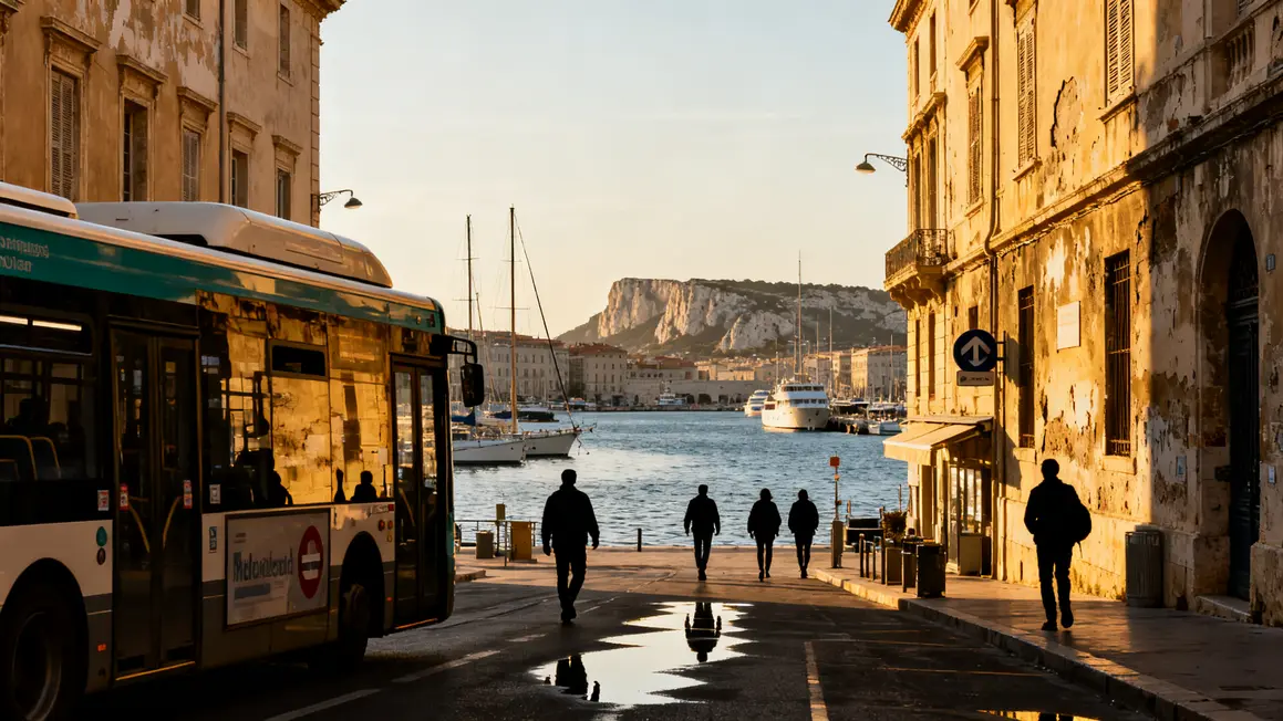 Marseille Vieux-Port transports Provence sans voiture