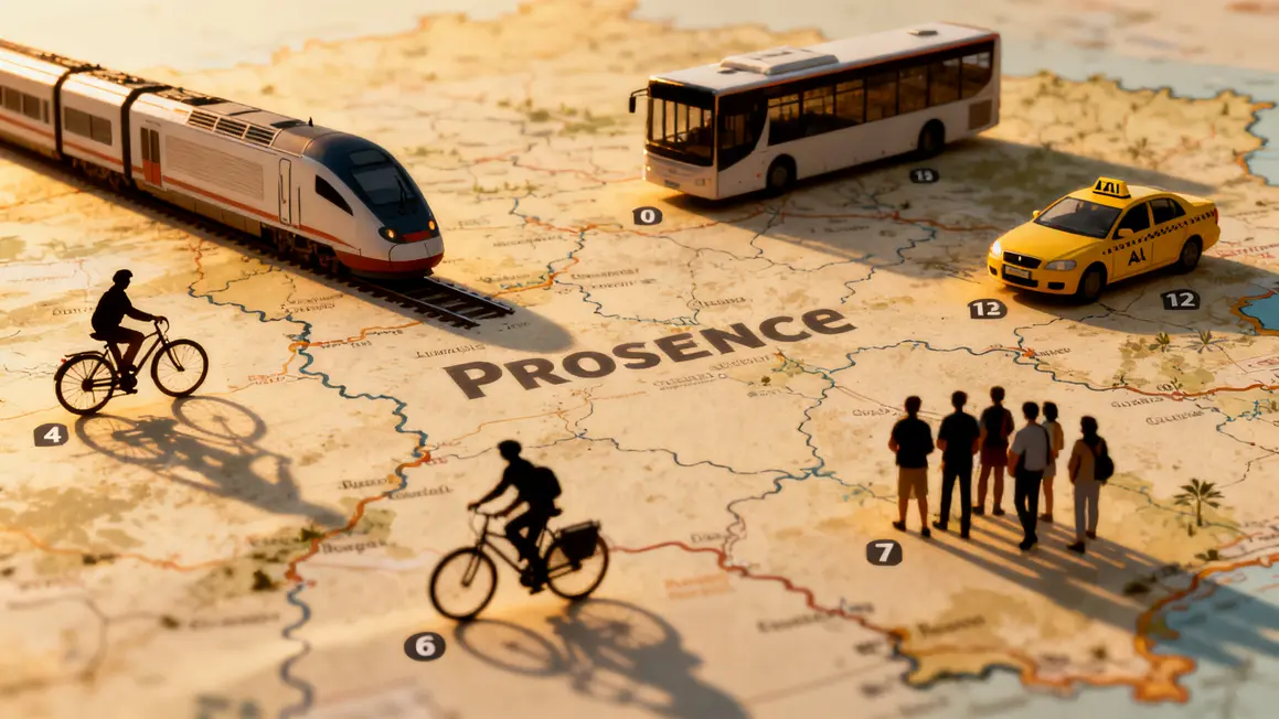 Modes transport en Provence train bus vélo taxi excursion, Provence sans voiture