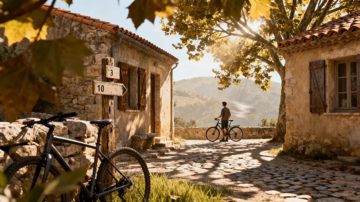 Ruelle provençale vélo sentiers provence sans voiture