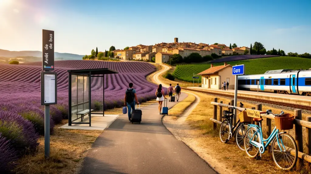 Provence sans voiture lavande transports voyageurs