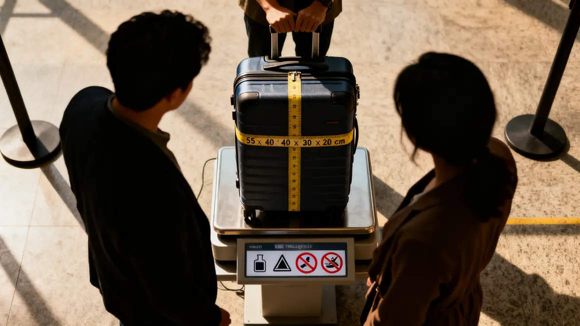 Mesure valise cabine navette 2026 pictogrammes dimensions poids