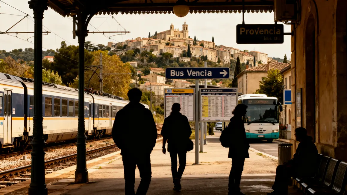 Gare Provence voyageurs bus villages sans voiture