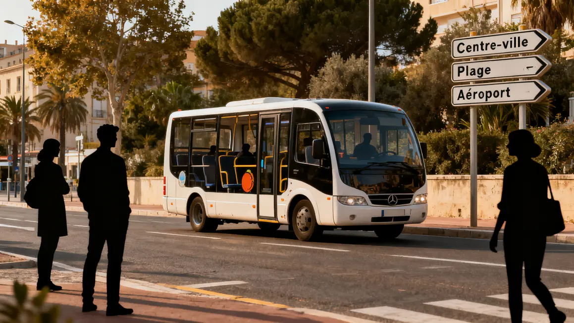 minibus trajet navette flexible Aix-Marseille