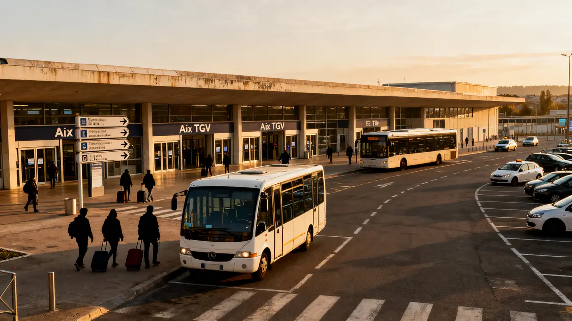 Entrées gare Aix TGV et moyens d’accès