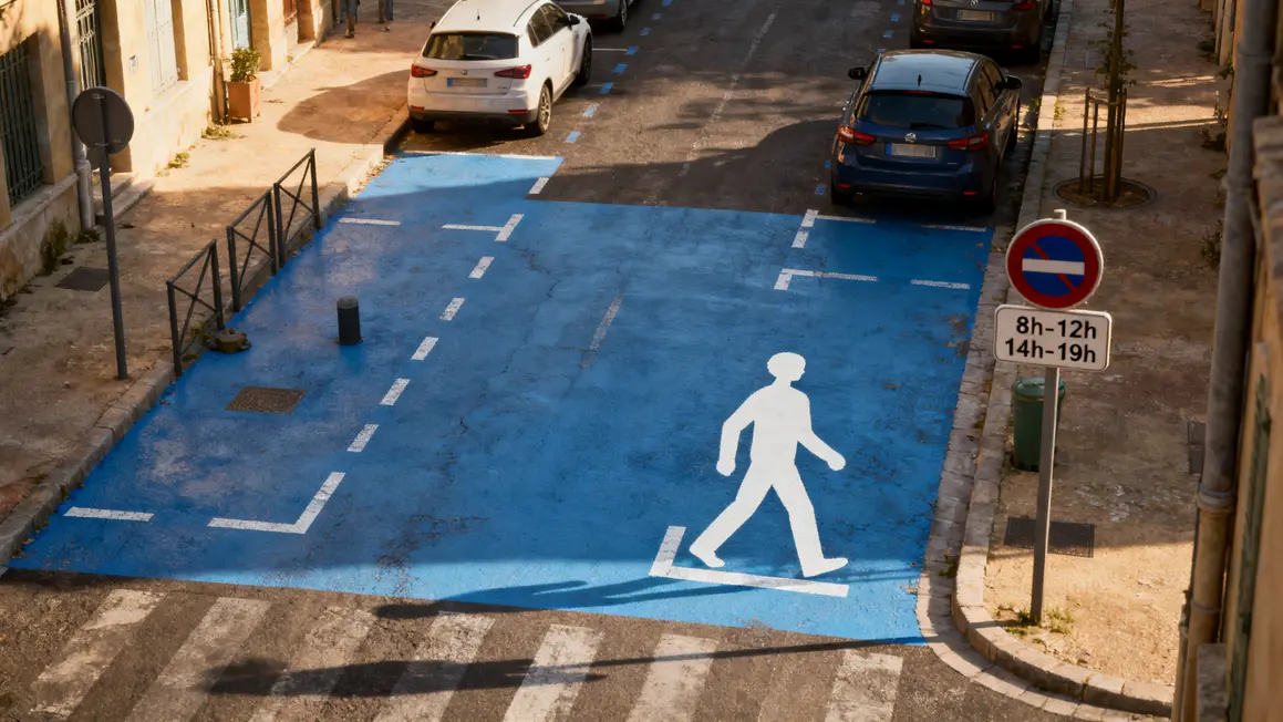 Rue Aix-en-Provence zone bleue parking gratuit horaires