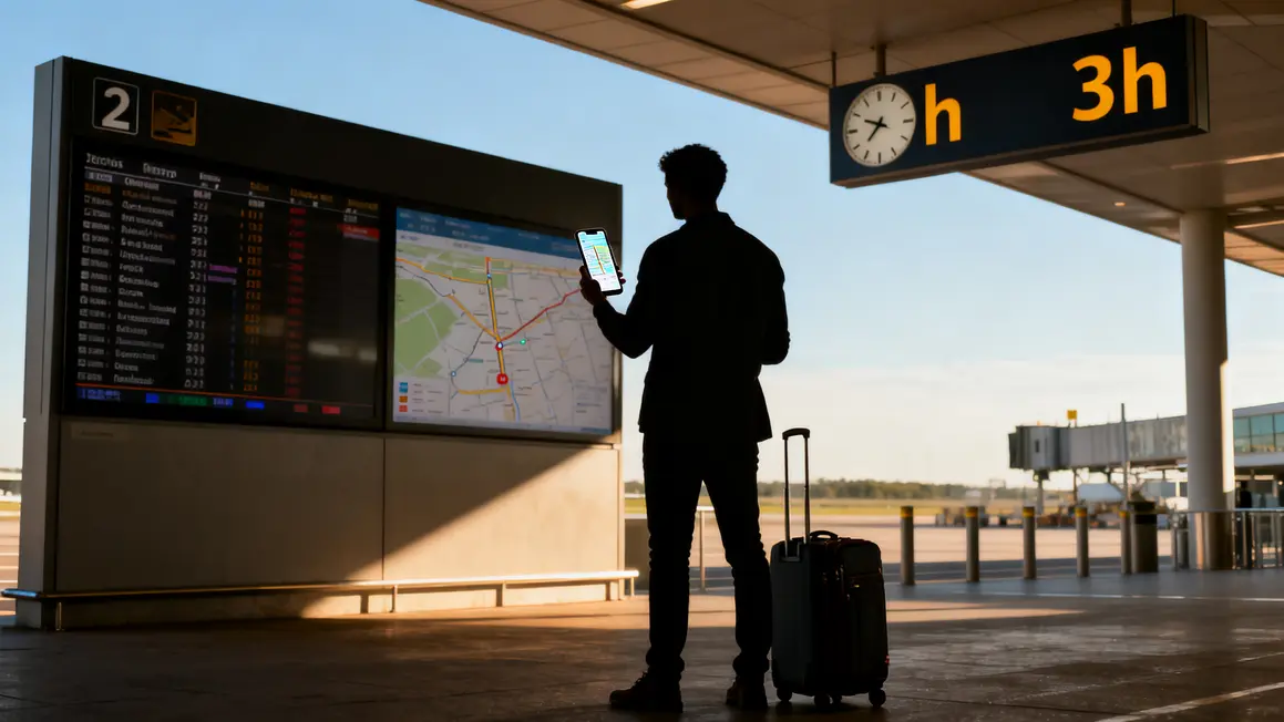 Préparer timing navette aéroport 2h 3h