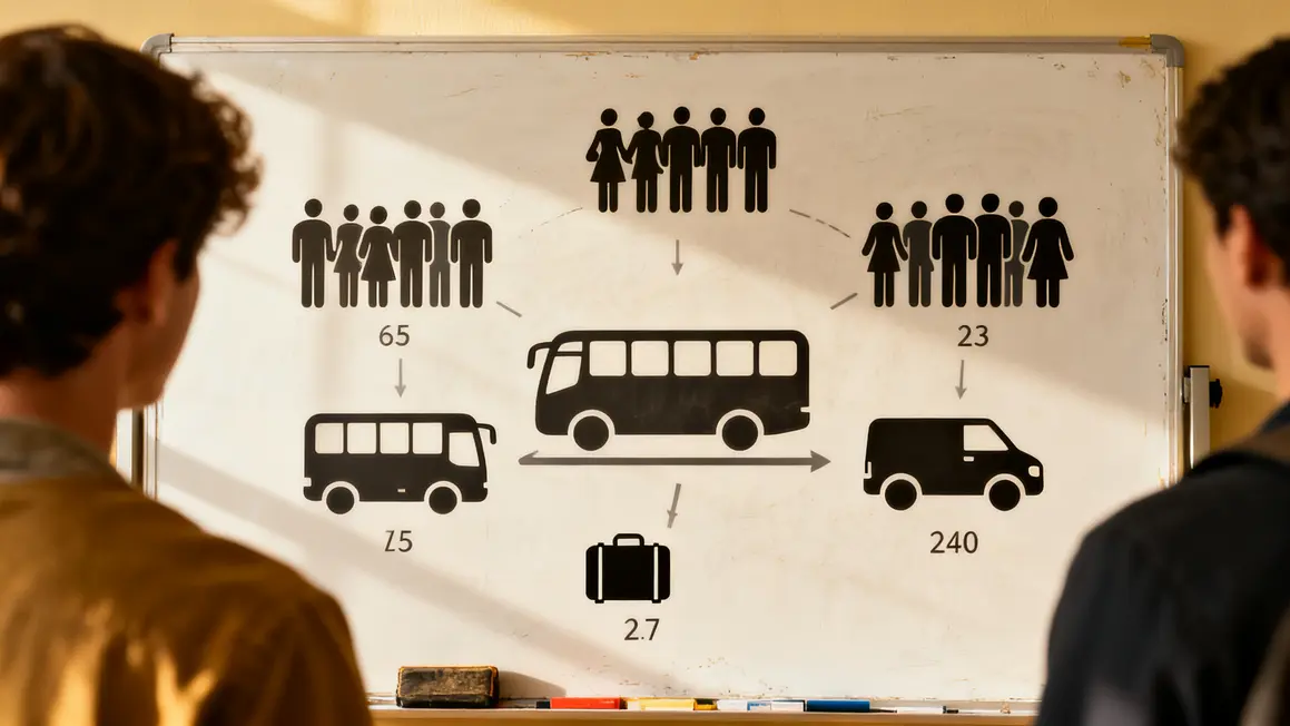 diagramme capacite transport de groupe