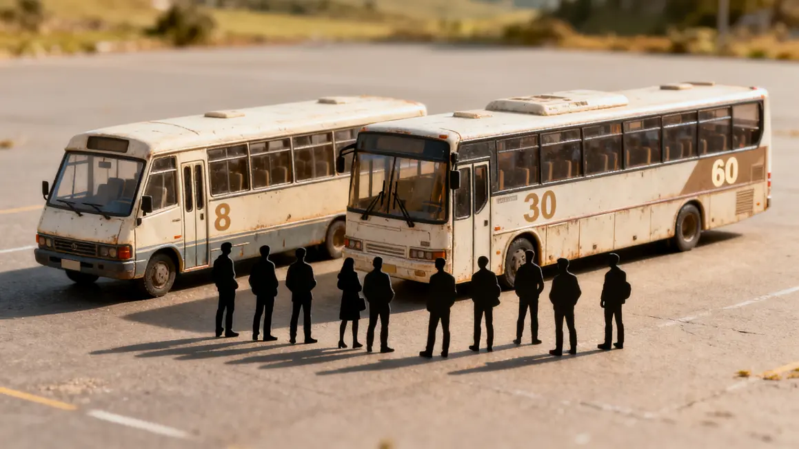 Alignement minibus midibus autocar capacité groupe