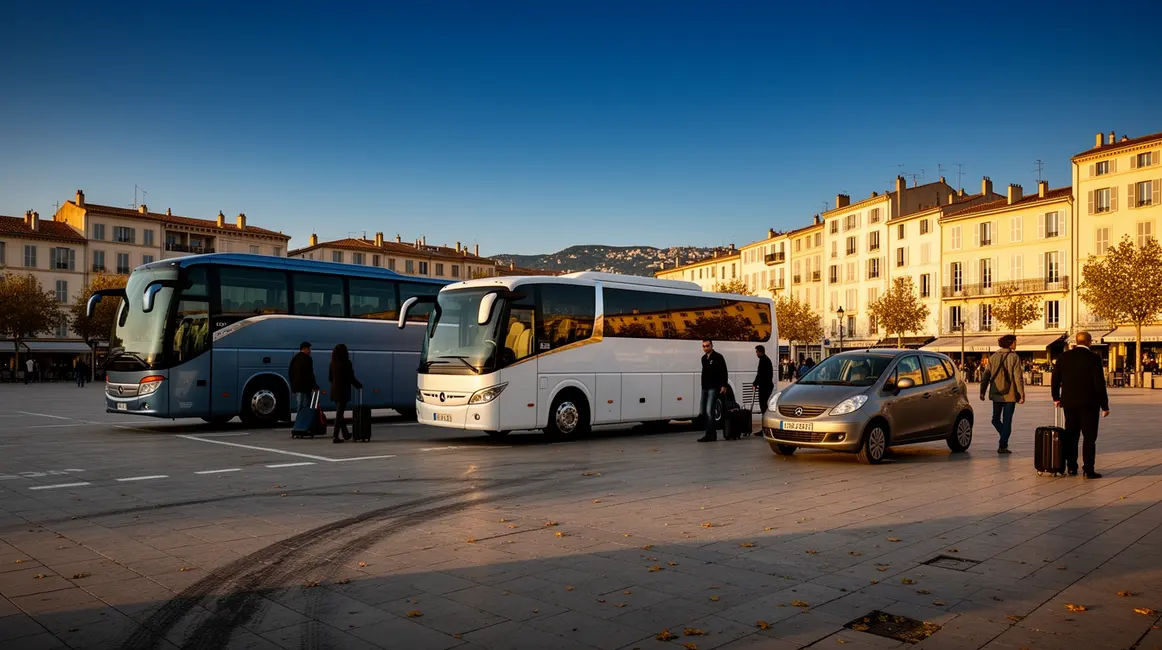 minibus autocar voiture transport groupe budget Aix-Marseille