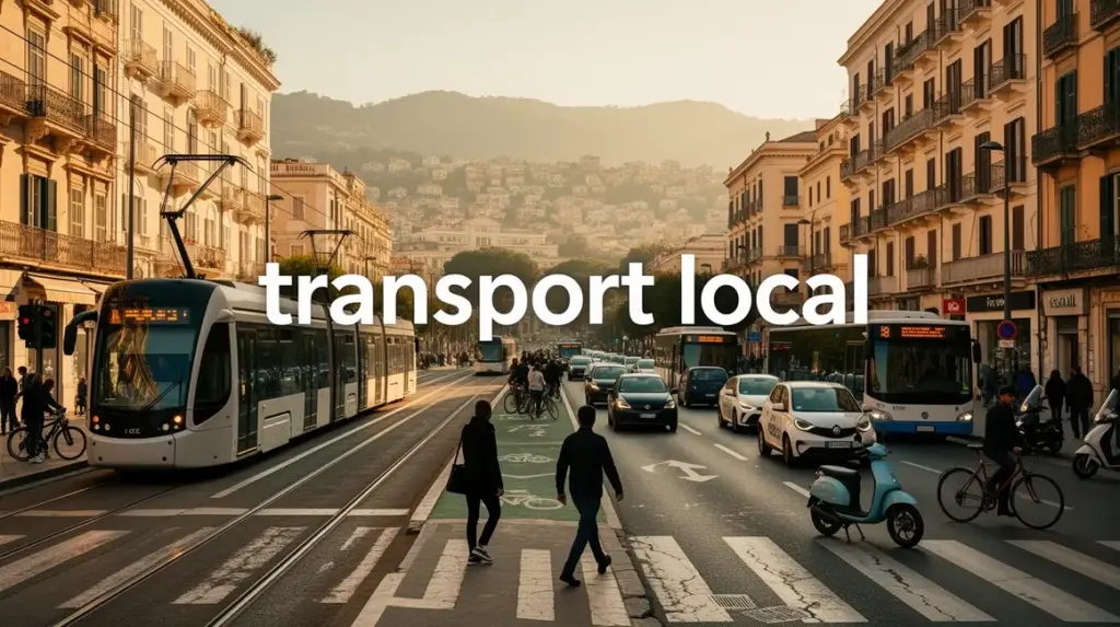 Illustration transport local Aix Marseille bus tram vélo piétons