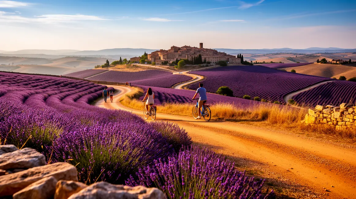 Paysage réaliste Provence lavande soleil 2026