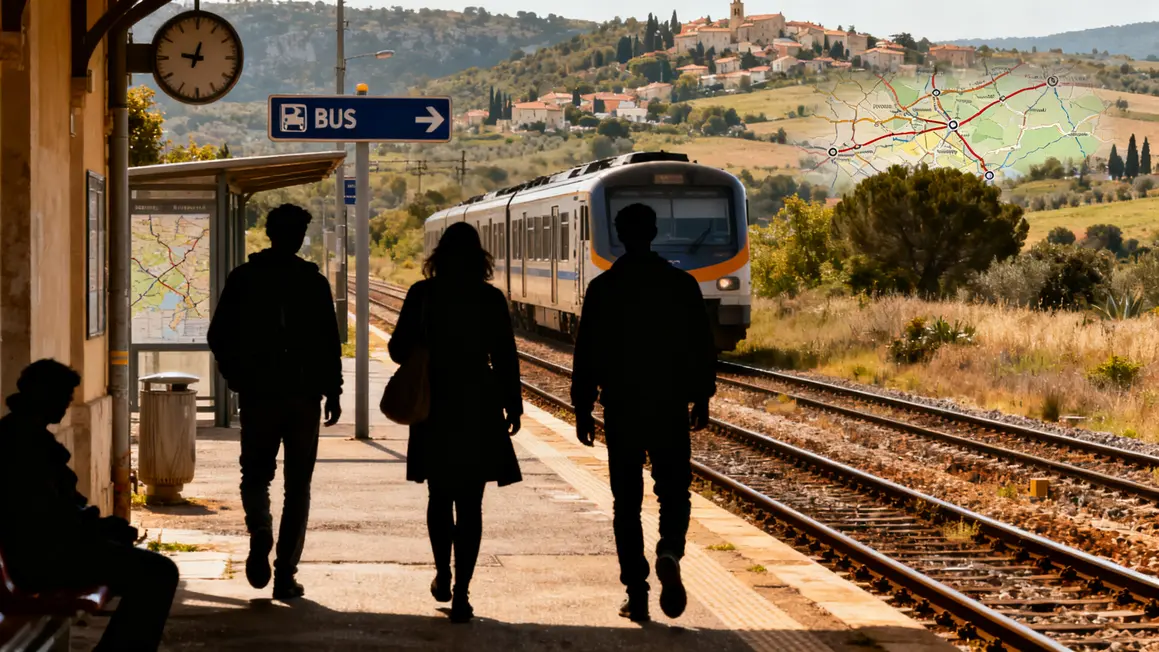 Voyageurs stylisés gare Provence sans voiture réseaux TER ZOU
