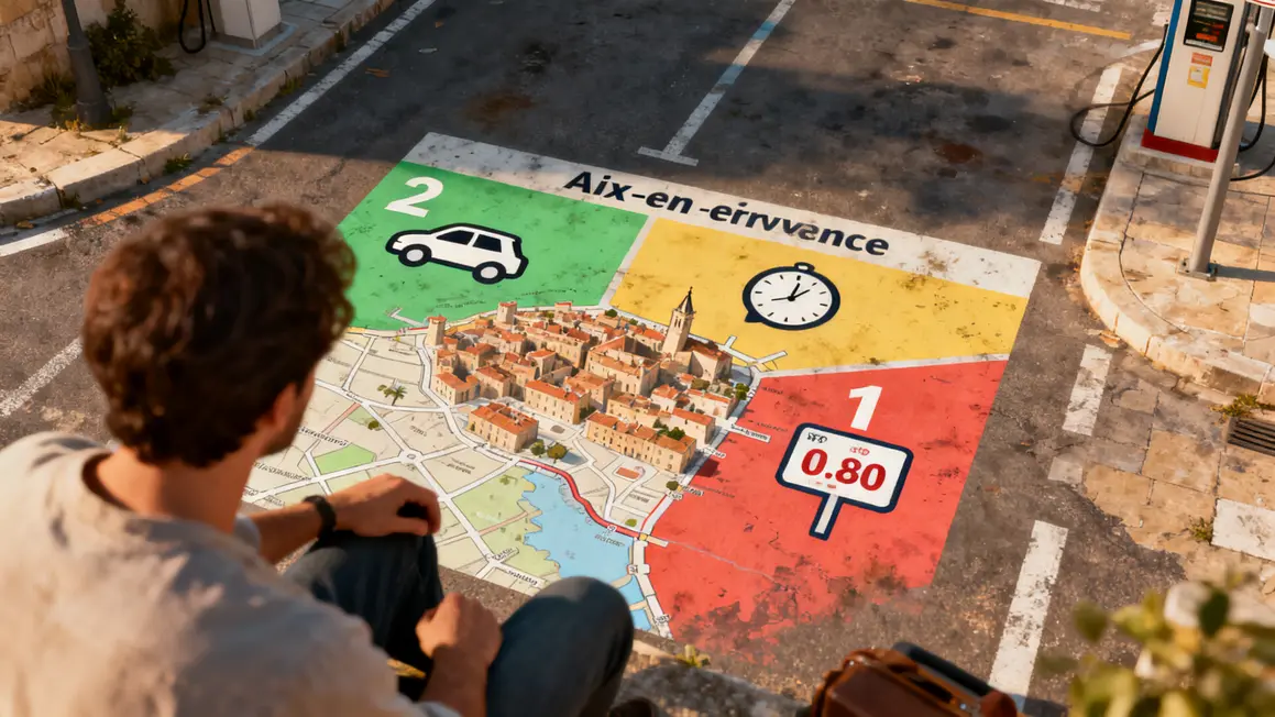 plan zones parking Aix-Provence