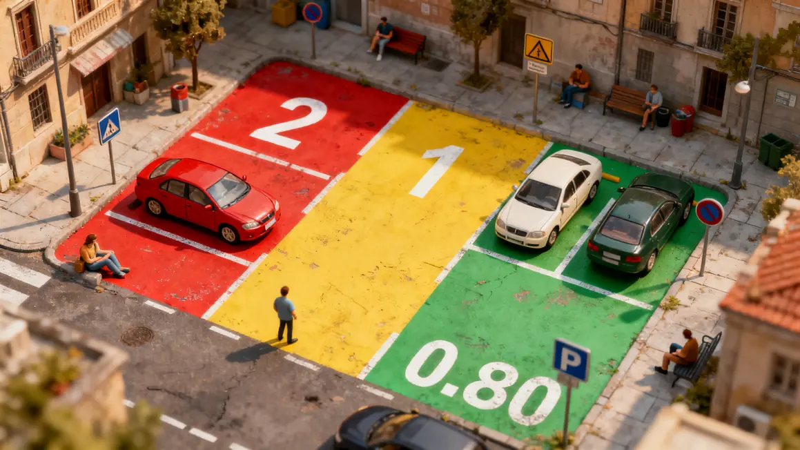 Plan ville Aix trois zones stationnement prix
