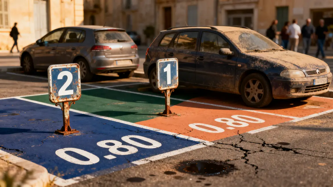 Zones parking Aix couleurs tarifs rue