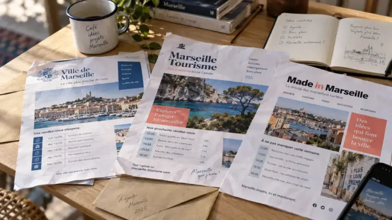 Newsletter marseille : enveloppes et horaires pour actualité, sorties et vie locale