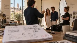 Photographe sur aix en provence en studio pour séance reportage