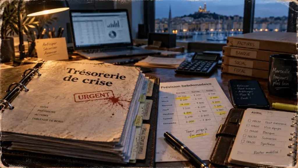 Directeur financier gestion de crise Marseille : trésorerie de crise et plan de trésorerie