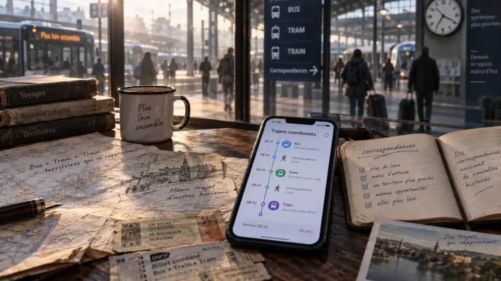 Innovations transport mobilite sans tabou : itinéraire multimodal, correspondances sur smartphone