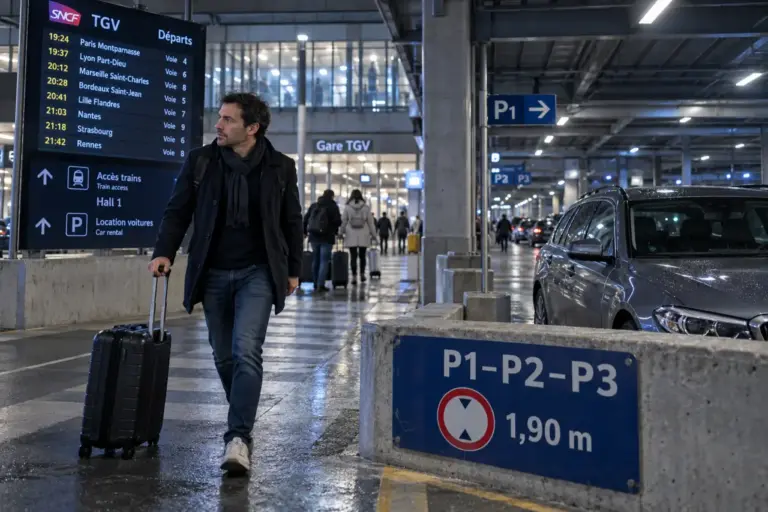 Parking aix gare tgv : couvert 1,90 m ou extérieur réservable