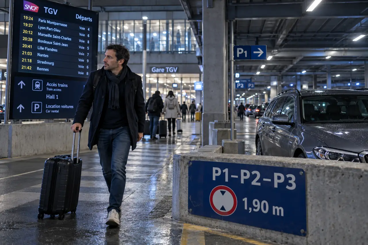 Parking aix gare tgv : couvert 1,90 m ou extérieur réservable