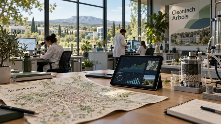 Technopole de l'environnement arbois méditerranée : bureau Cleantech et données environnementales