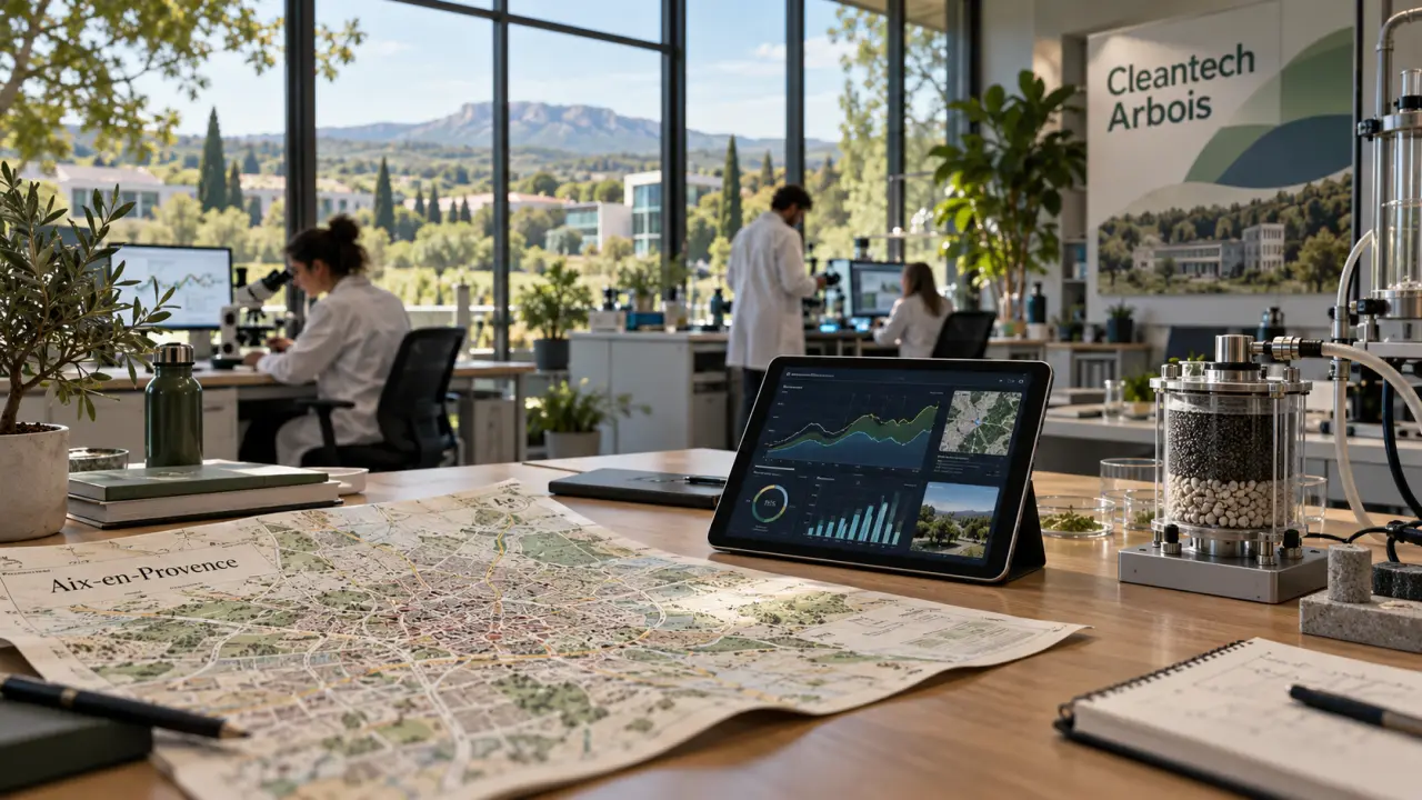 Technopole de l'environnement arbois méditerranée : bureau Cleantech et données environnementales