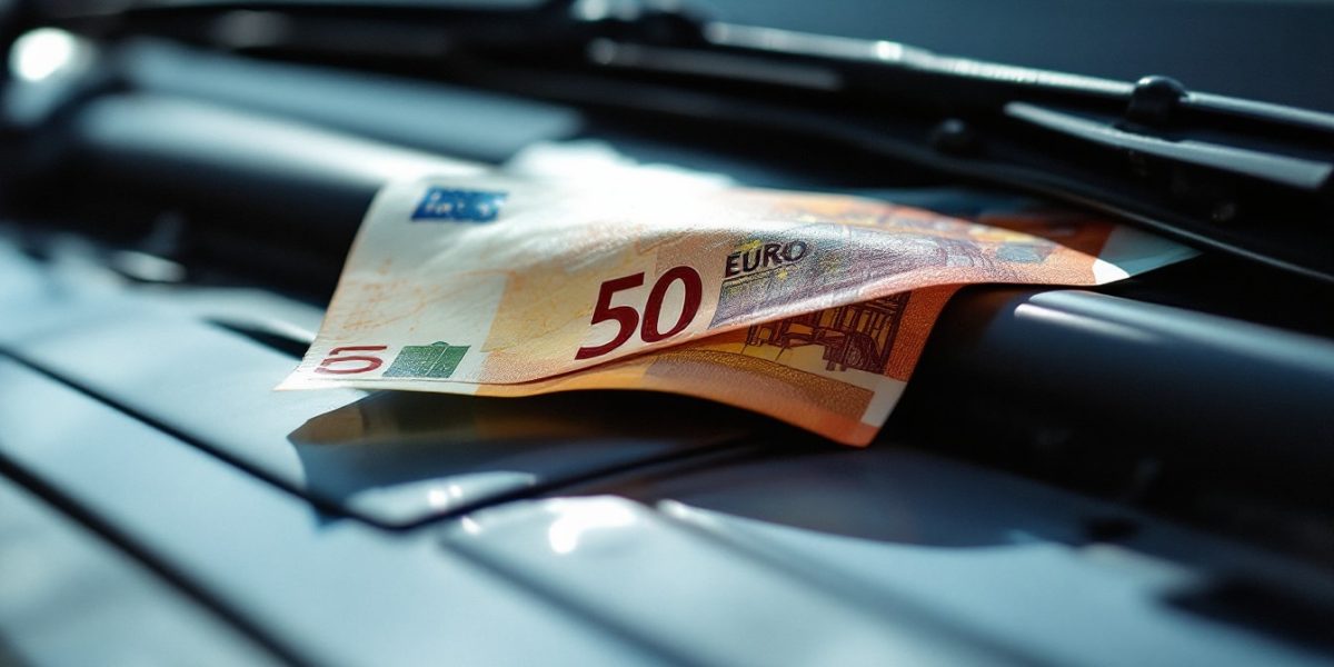 50euros sur une voiture