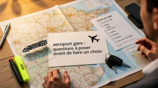carte aix marseille transport avion train checklist