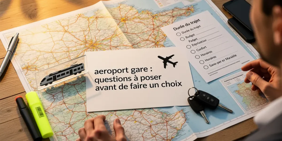 carte aix marseille transport avion train checklist