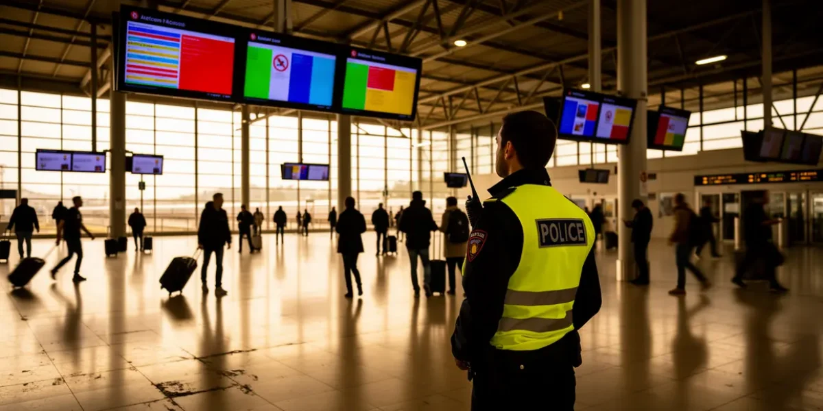 Hall gare Aix TGV agent signes alerte sécurité