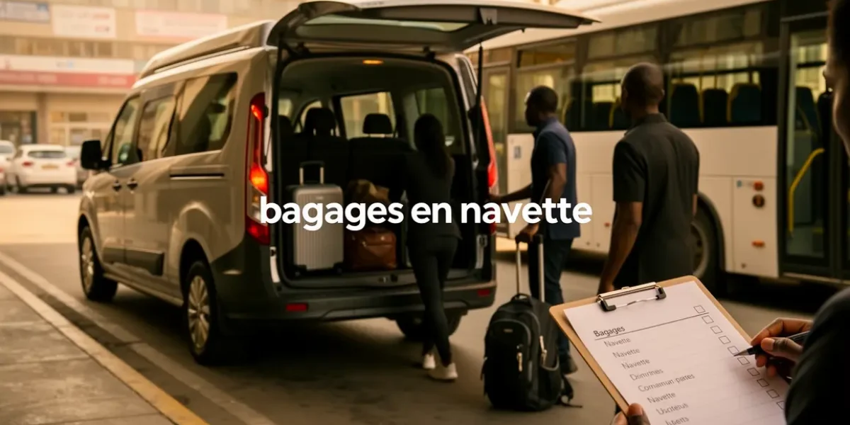Bagages en navette checklist départ organisé