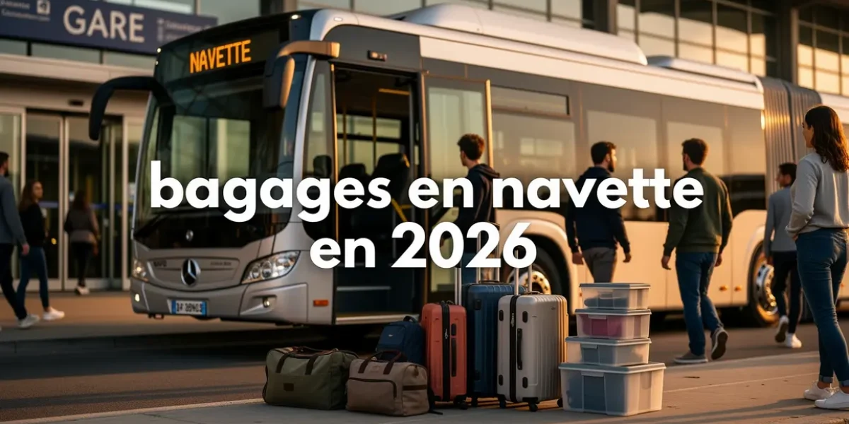 Voyageurs navette moderne bagages standards cubes rangement 2026
