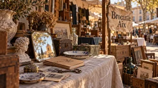 Brocante aix en provence : objets chinés et stands d’août 2026
