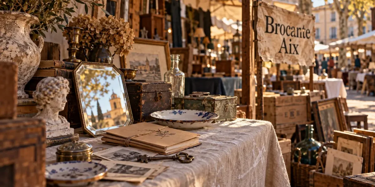 Brocante aix en provence : objets chinés et stands d’août 2026