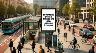 Photo transports Aix Marseille bus tram métro vélos ville