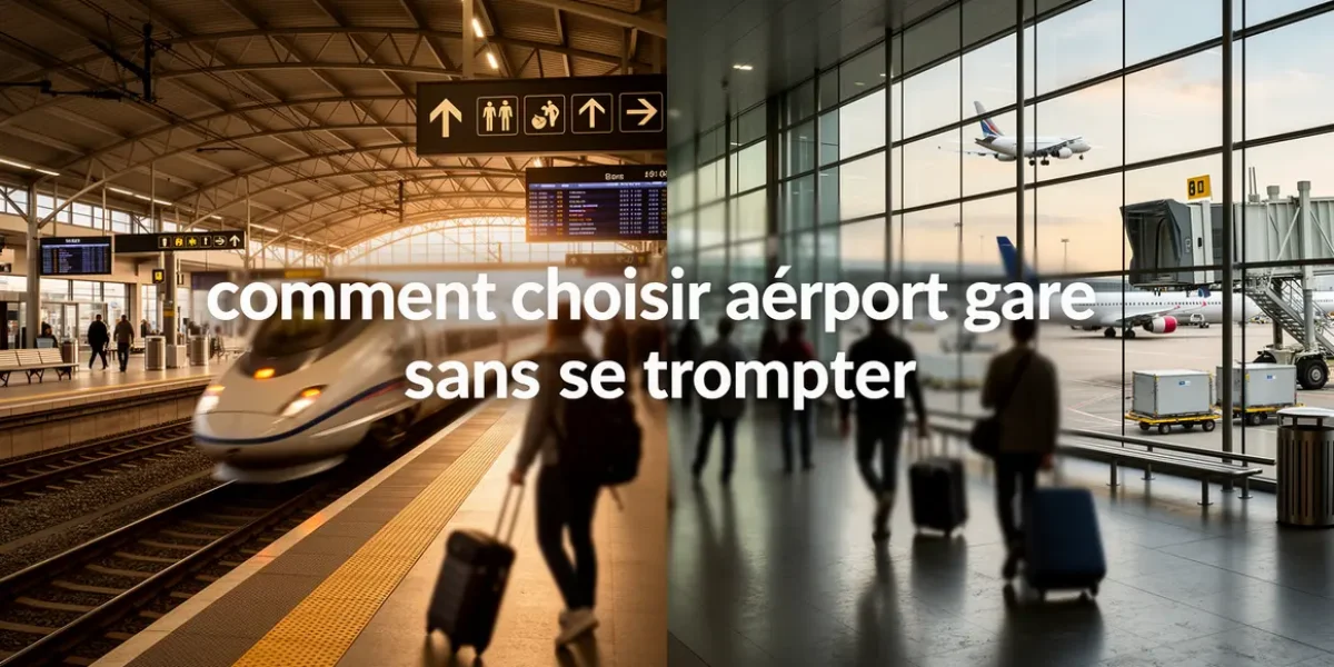 Panorama gare aéroport transport choix stratégique
