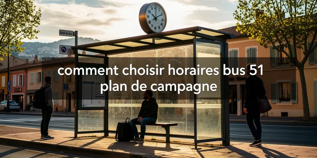 arrêt bus 51 marseille plan de campagne horloge voyageurs
