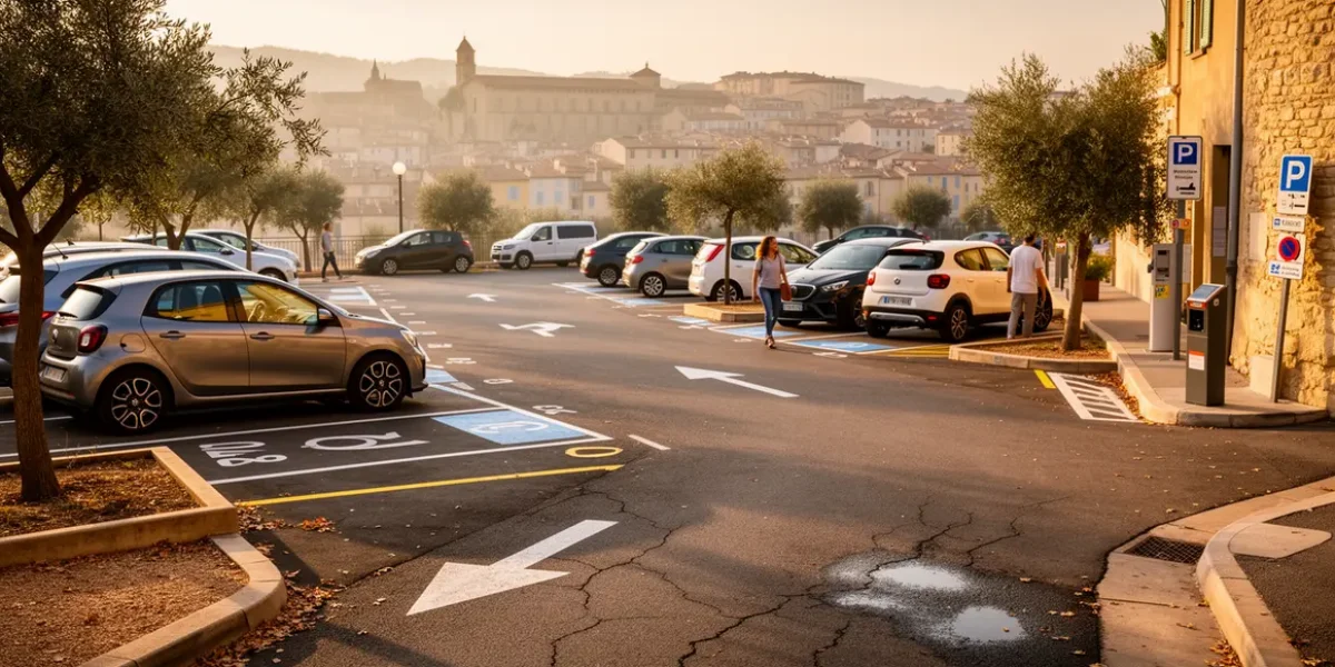 parking urbain Aix vue aérienne comment choisir parking