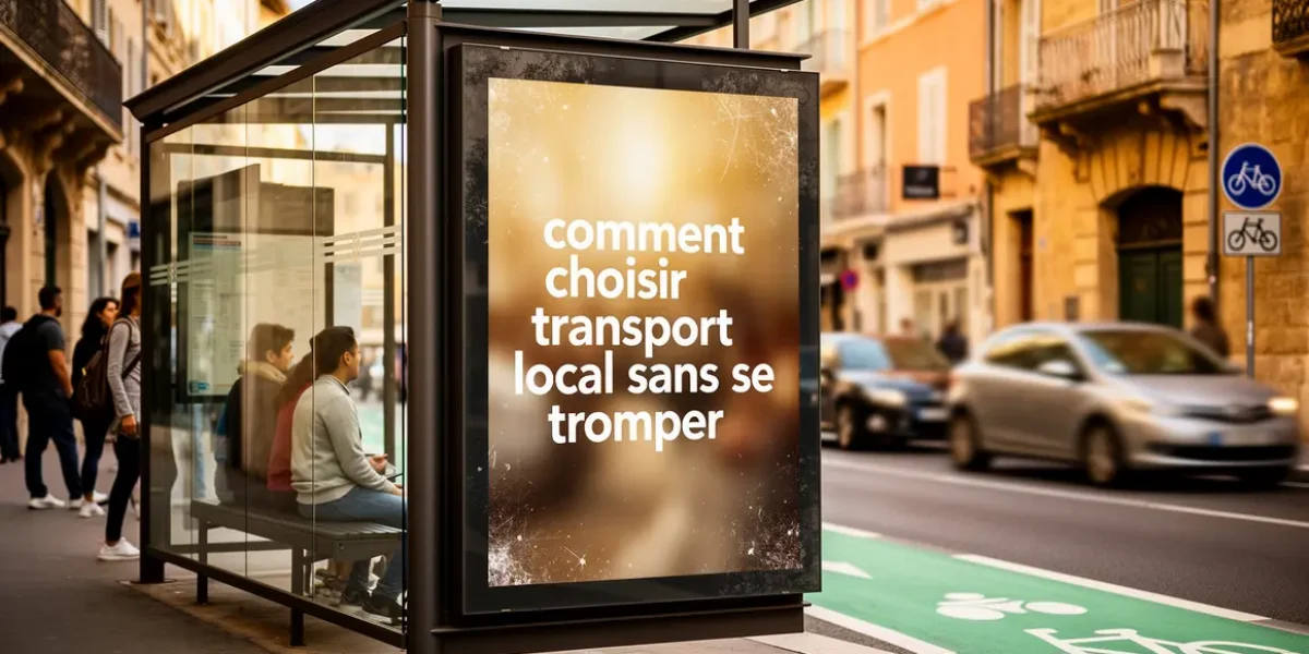 arret bus moderne aix marseille transport local
