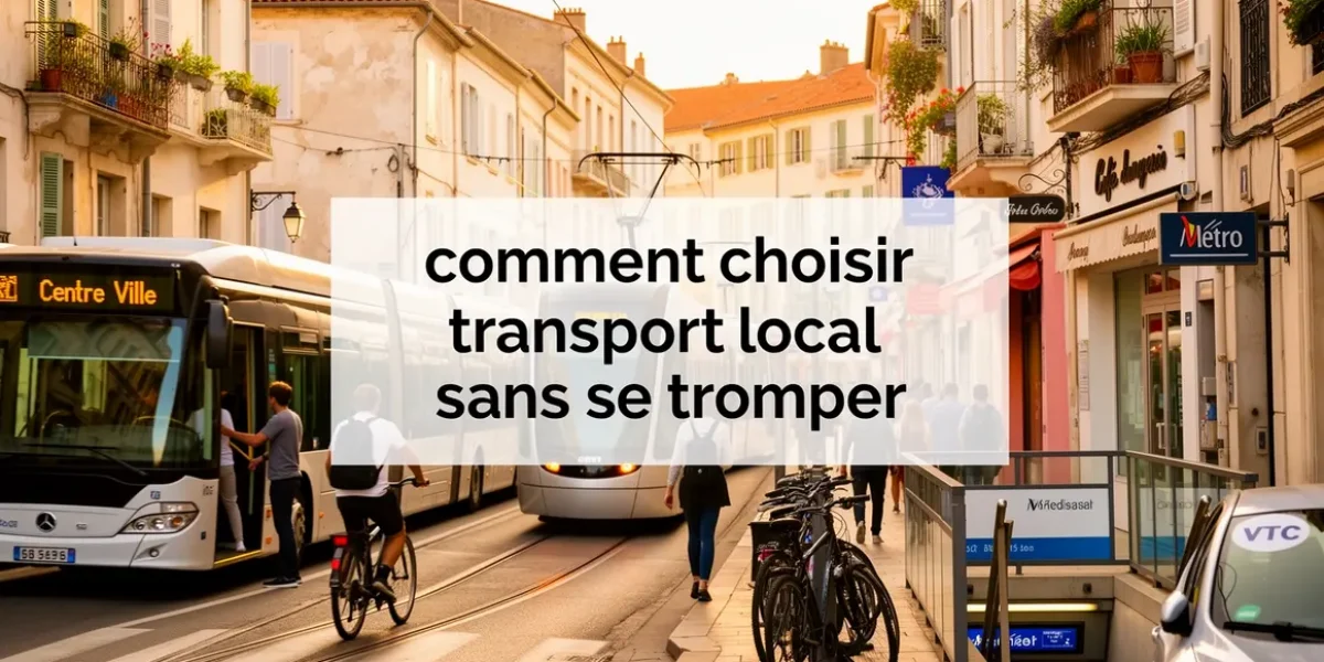 ville méditerranéenne transport local bus tram métro VTC vélo