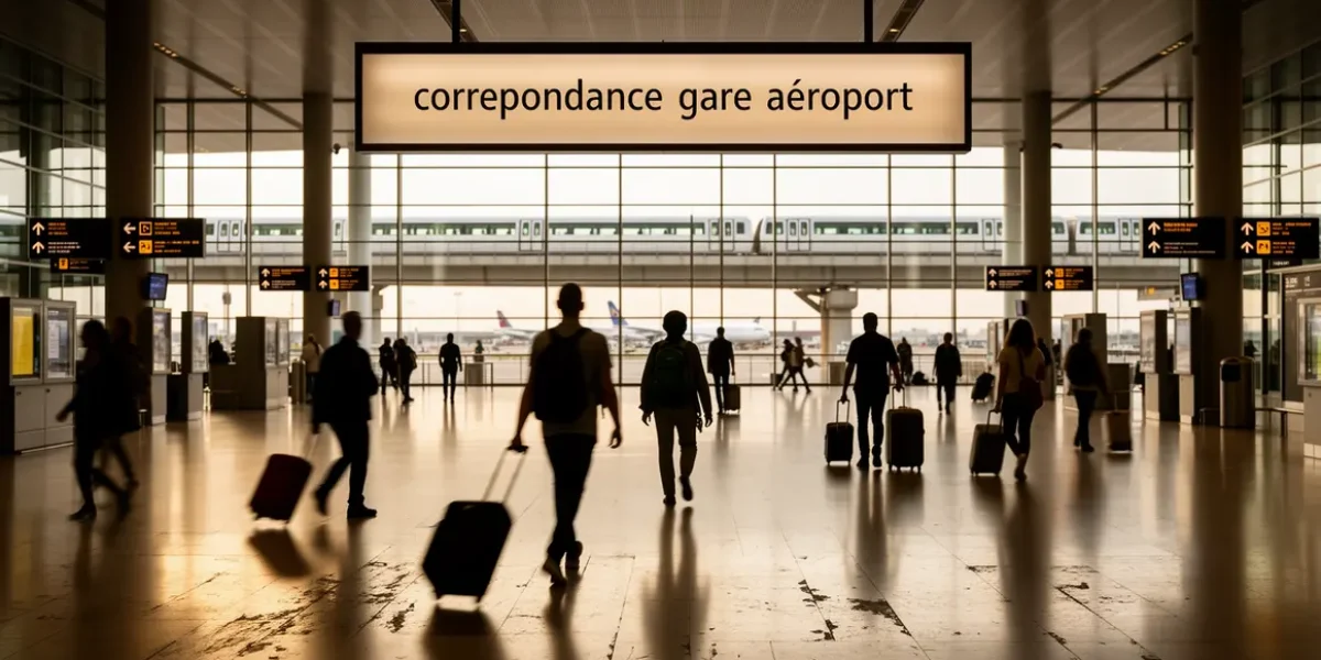 vue gare connectee aeroport navette voyageurs