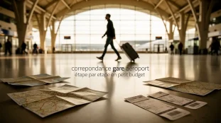 voyageur gare vers aeroport petit budget