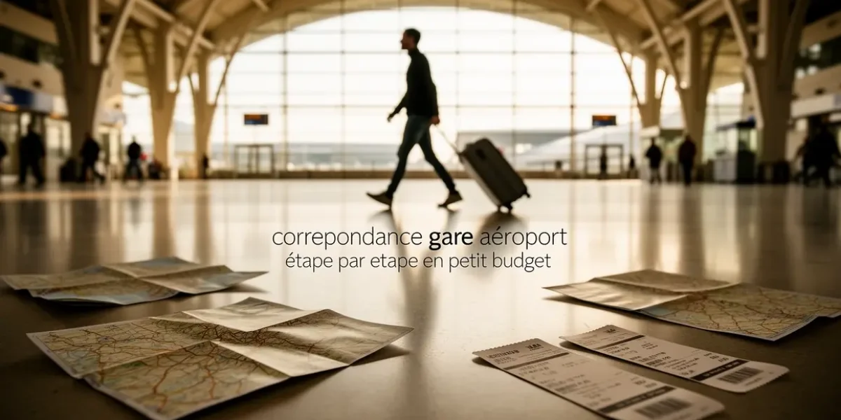 voyageur gare vers aeroport petit budget