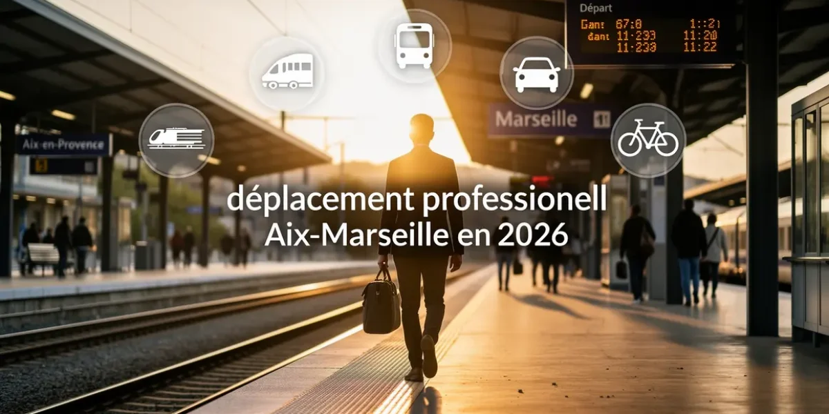 deplacement professionnel Aix Marseille 2026 gare pictogrammes transport