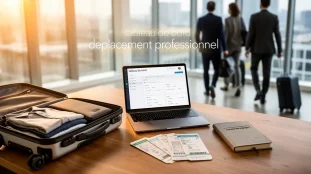 valise ouverte et outils deplacement professionnel