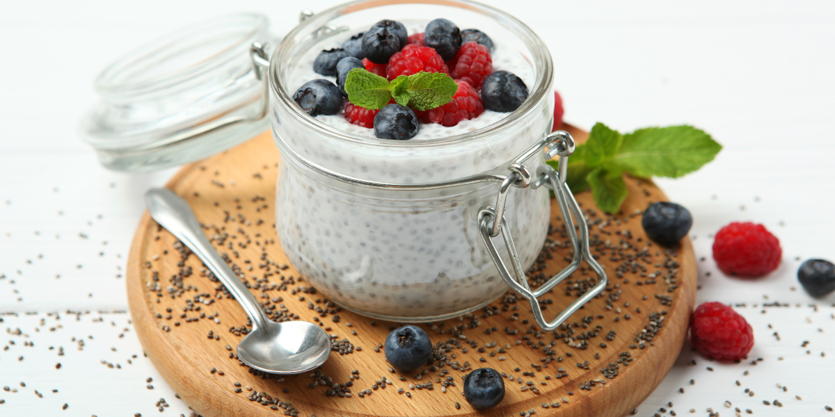 Des graines de chia au petit-déjeuner