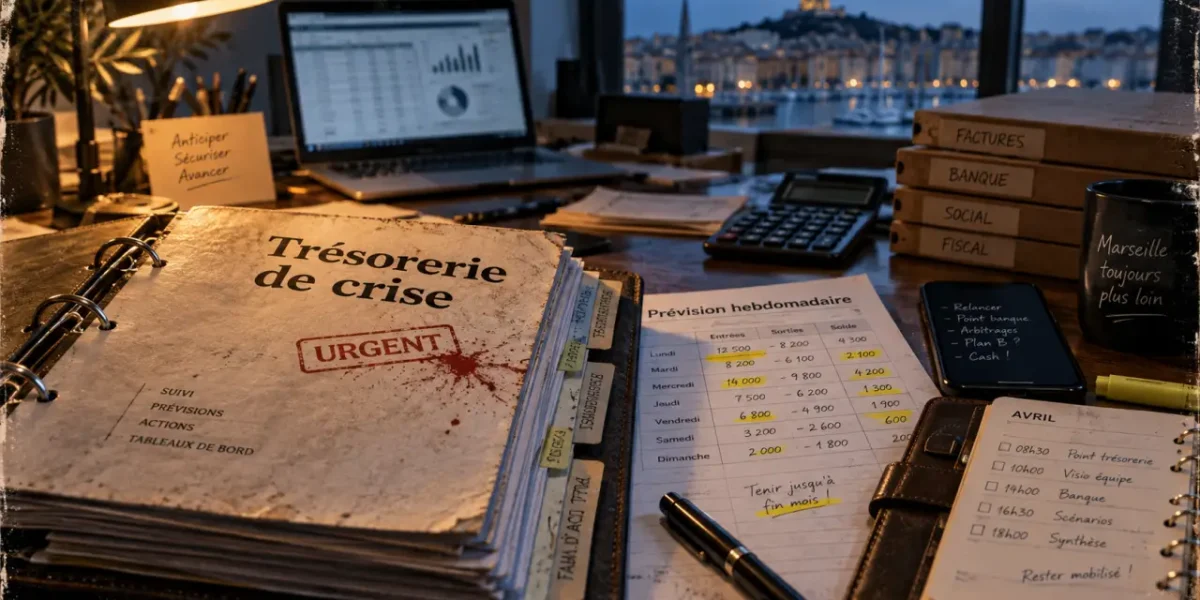 Directeur financier gestion de crise Marseille : trésorerie de crise et plan de trésorerie